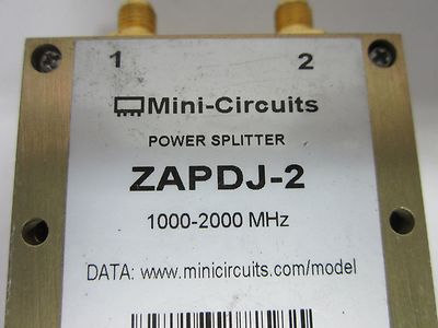MINI CIRCUITS ZAPDJ-2 POWER SPLITTER 2GHz RF MICROWAVE FREQUENCY AS IS BIN#J4-30