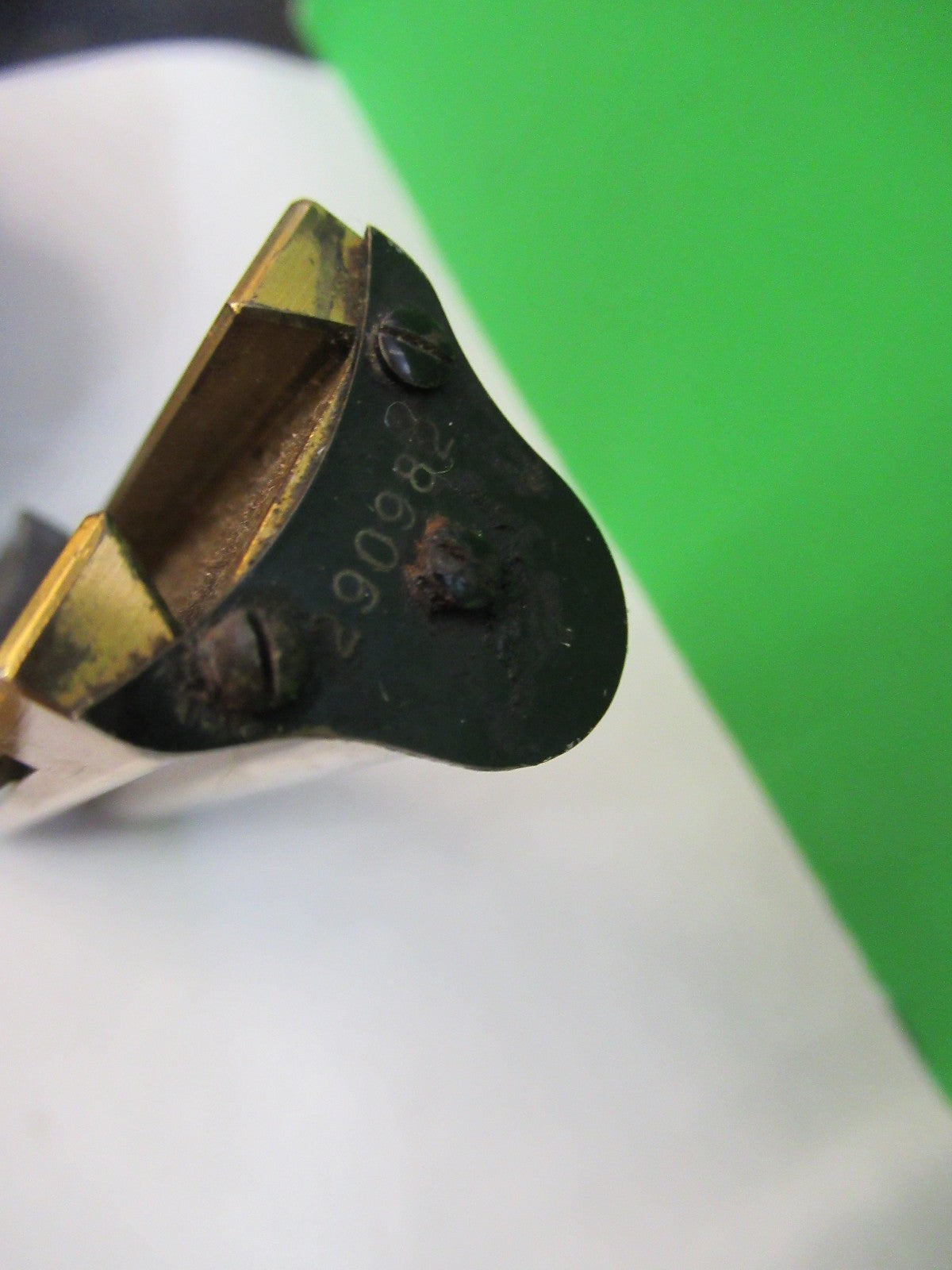 ANTIQUE BRASS LEITZ GERMANY STAGE NOSEPIECE MICROSCOPE PART AS PICTURED Y4-FT-97