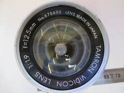 OPTICAL LENS TAMRON VIDICON 12.5mm OPTICS AS PICTURED &5k-ft-87