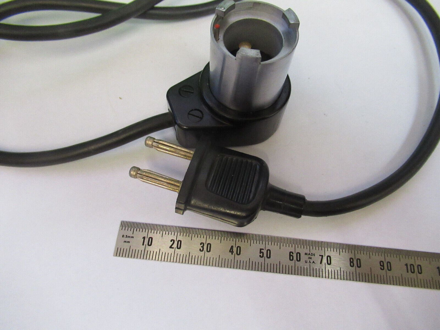 VINTAGE carl zeiss germany lamp holder cable MICROSCOPE PART AS PICTURED Z6-A-27