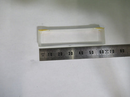 OPTICAL GLASS RECTANGULAR Bi CC CONCAVE LENS LASER OPTICS AS PICTURED 98-A-03