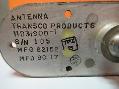 MIL SPEC TRANSCO AIRCRAFT BLADE ANTENNA 11D31900-1 AN/USM-638 AS PIC #G1-A-22