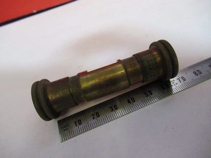 ANTIQUE BRASS SPENCER STAGE MICROMETER KNOBS MICROSCOPE PART AS PICTURED S3-B-20