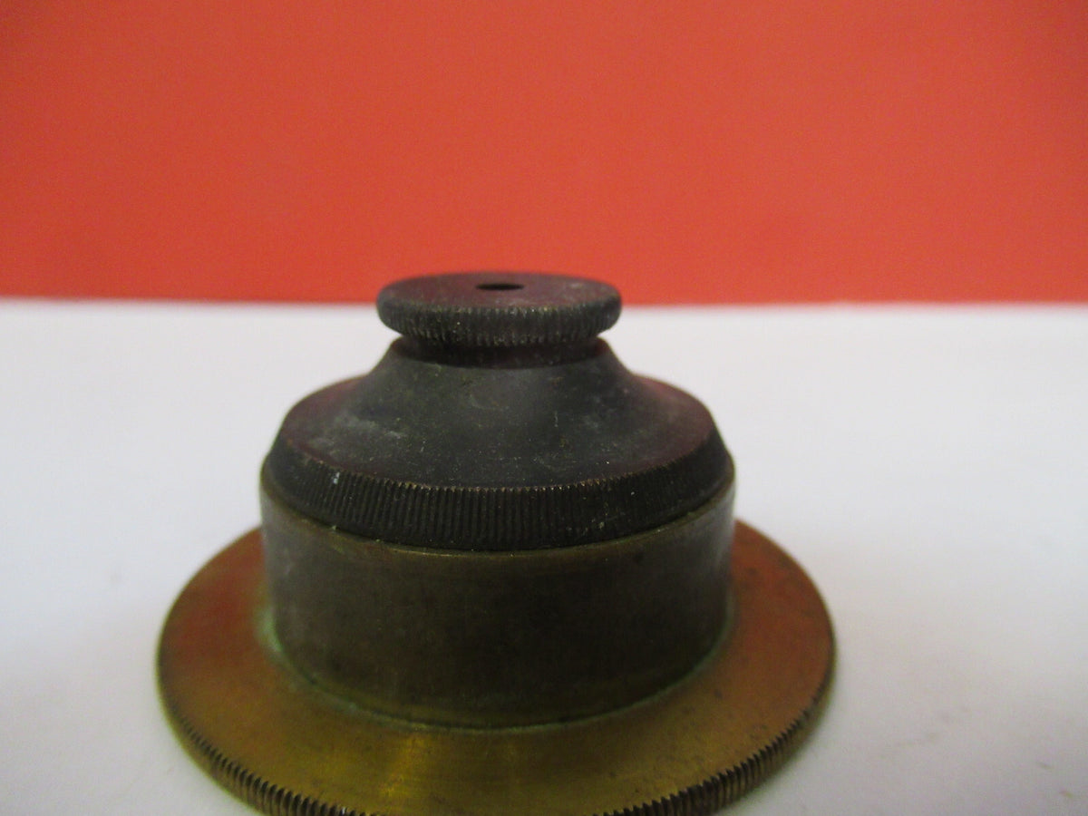 Antique Koristka Milan Italy Brass Condenser Microscope Part