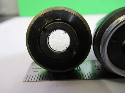 LOT OBJECTIVES WILD HEERBRUGG SWISS MICROSCOPE PART AS PICTURED Q7-B-15