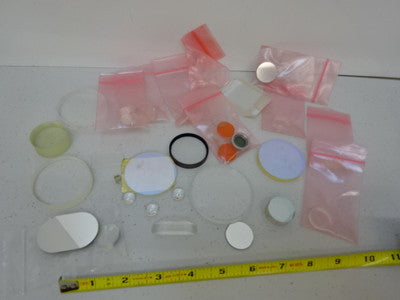 Large Lot Optics Mirrors Lenses Prism Filters Etc Optical