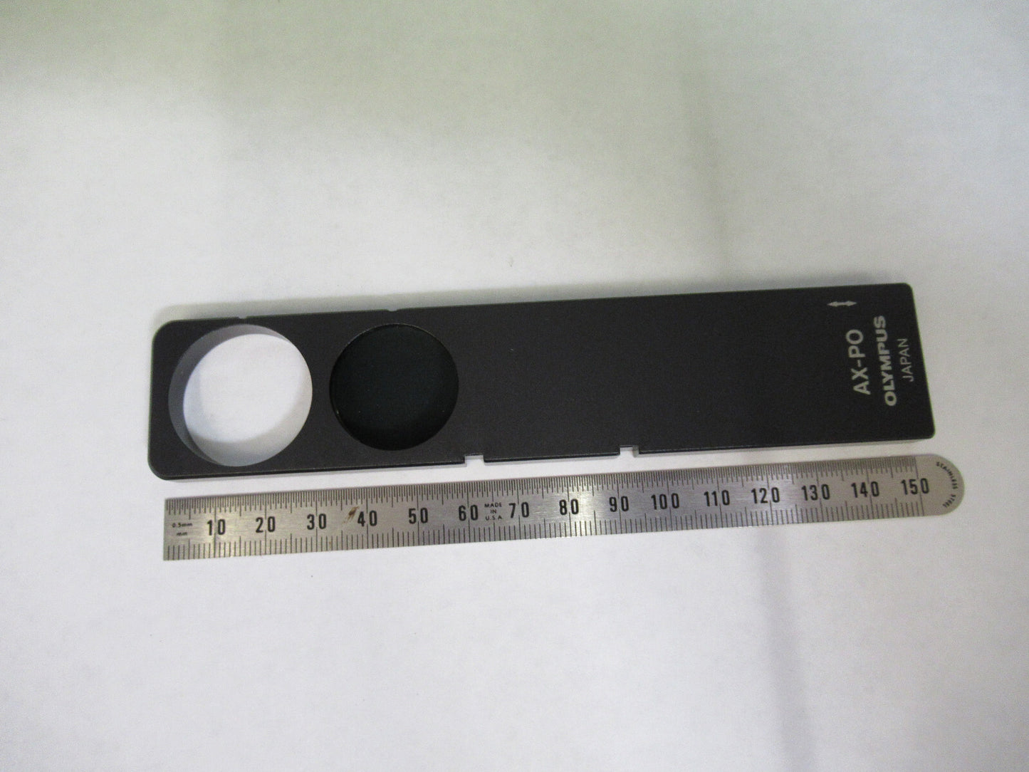 Olympus Japan Pol Polarizer Analyzer Slide Microscope Part