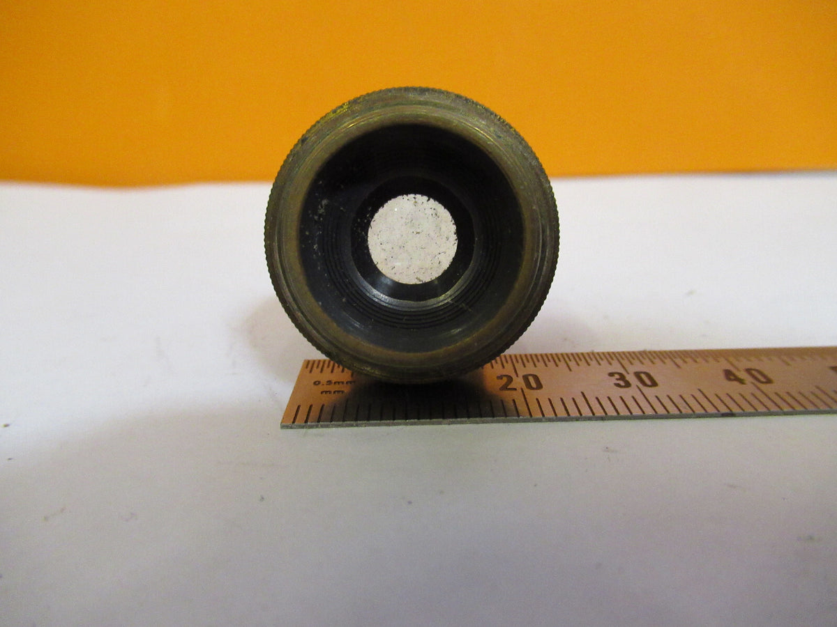 ANTIQUE  BRASS BAUSCH LOMB OBJECTIVE 2/3 MICROSCOPE PART AS PICTURED S4-B-39