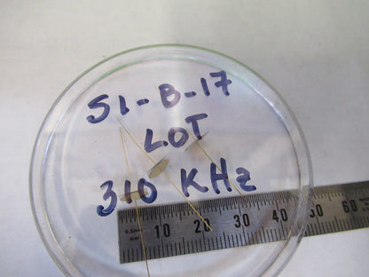 LOT BLANKS QUARTZ CRYSTAL RESONATOR 310kHz FREQUENCY CONTROL AS PICTURED S1-B-17
