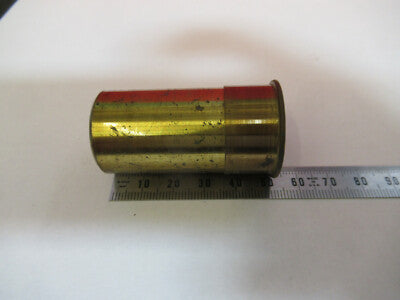 ANTIQUE BAUSCH LOMB BRASS EMPTY OBJECTIVE CAN MICROSCOPE PART AS PIC &nB7-A-29