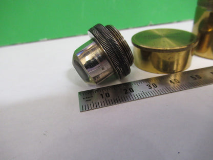 ANTIQUE BRASS DARK CONDENSER BECK UK + CANISTER MICROSCOPE PART AS PIC X3-B-19
