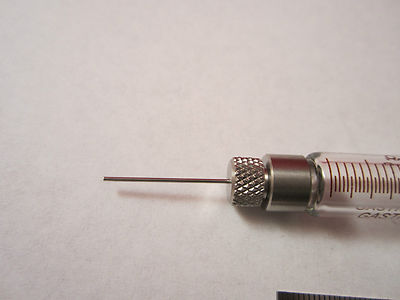 HAMILTON GLASS SYRINGE 2.5 ml GAS CHROMATOGRAPHY BIN#1C