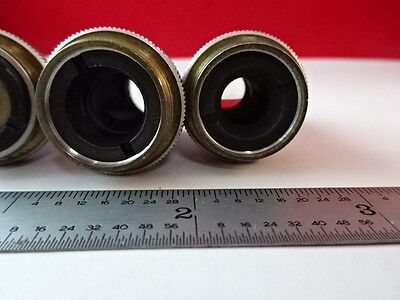 LOT 3 EA BAUSCH LOMB OBJECTIVES MICROSCOPE PART AS IS &2-A-24