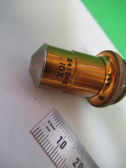 ANTIQUE SPENCER OPTICS AO OBJECTIVE 10X LENS MICROSCOPE PART AS PICTURED T5-A-71