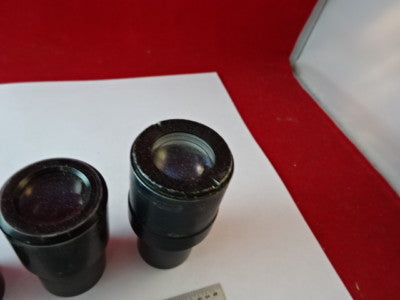 Lot Eyepieces Optical American Optical Co. Bl Microscope Part Optics AS IS