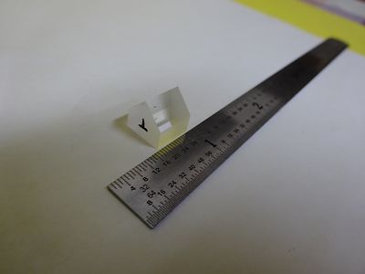 OPTICAL GLASS PRISM LASER OPTICS AS IS BIN#4V-FL-42