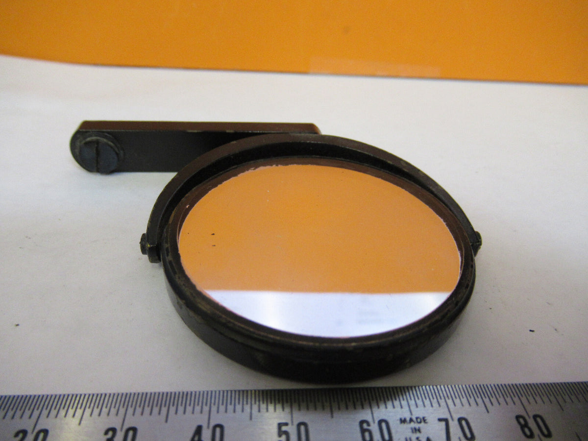 ANTIQUE BAUSCH LOMB MIRROR ASSEMBLY OPTICS MICROSCOPE PART AS PICTURED Y3-A-23