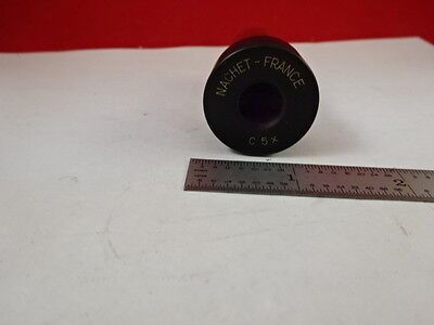 MICROSCOPE PART NACHET FRANCE EYEPIECE OCULAR C 5X OPTICS AS IS B#U1-B-05