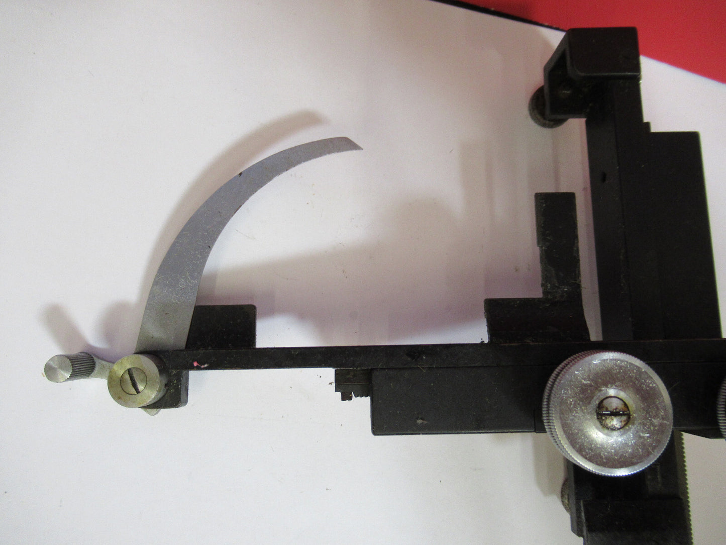 BAUSCH LOMB STAGE XY TABLE WORKS OK  MICROSCOPE PART AS PICTURED  S3-B-90