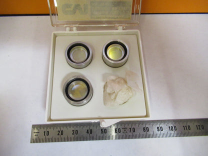 OPTICAL ex-NASA COATED LENS 3 PCS PRO LASER OPTICS AS PICTURED Y4-A-97