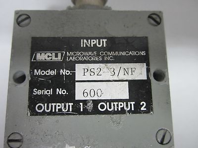 MCLI SPLITTER GHz  RF MICROWAVE FREQUENCY BIN#F6-33