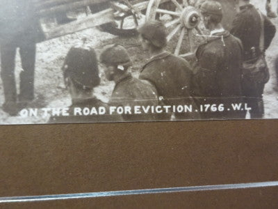 Collectable Sepia Hand Printed Photo Eviction Scene W. Lawrence cir.1900