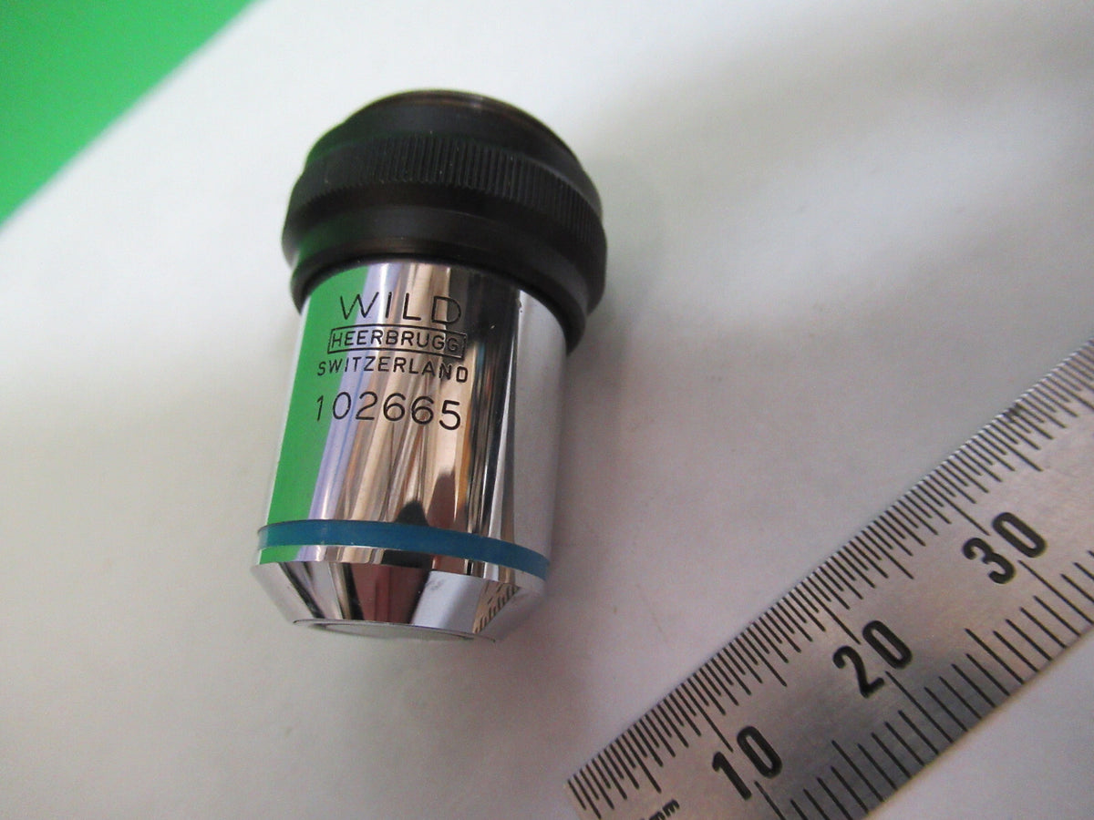 Microscope Wild Swiss Objective 10X Fluor Optics AS Pic
