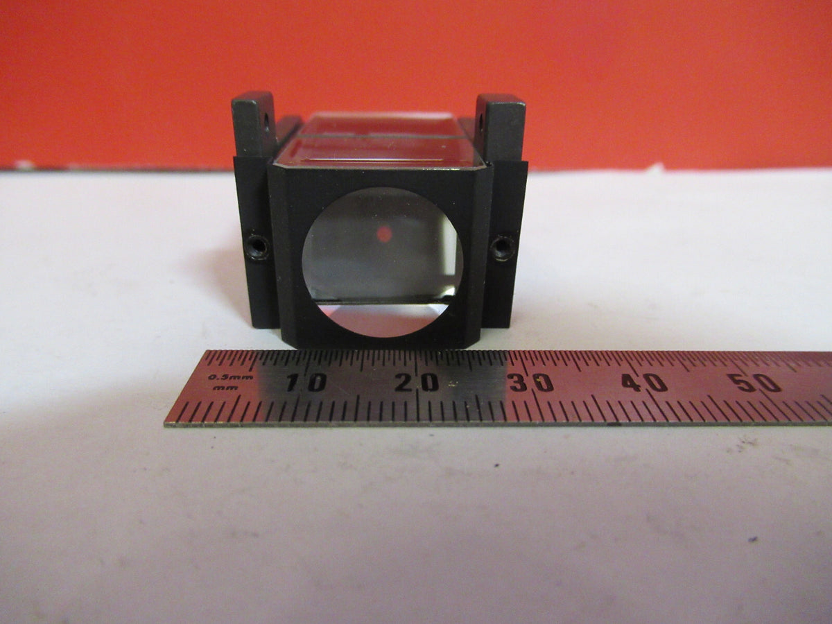 OLYMPUS JAPAN OPTICS GLASS PRISM MICROSCOPE PART AS PICTURED S4-B-108
