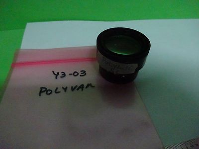 MIKROSKOPTEIL REICHERT LEICA POLYVAR-LINSE MESSING-MONTIERTE OPTIK WIE BESEHEN #Y3-03