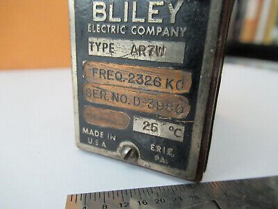 ANTIQUE QUARTZ CRYSTAL BLILEY AR7W FREQUENCY CONTROL RADIO AS PICTURED &F2-A-217