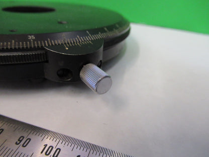ZEISS GERMANY POL ROTABLE STAGE TABLE MICROSCOPE PART AS PICTURED X9-B-22