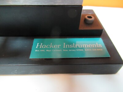 HACKER INSTRUMENTS MICROSCOPE XYZ STAGE HEAVY UNIT AS PICTURED &TC-4-B