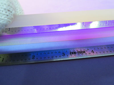 OPTICAL FUSED QUARTZ THICK BAR COATED LASER OPTICS BIN#22-32