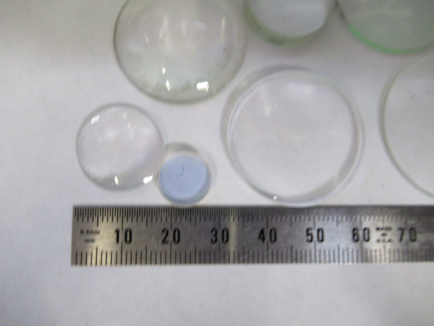 OPTICAL GLASS LENSES LOT OPTICS MICROSCOPE PART AS PICTURED U8-A-53