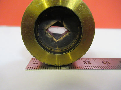 Antique Brass Beck London Polarizer Lens Microscope Part