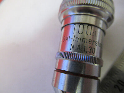 WOLFE WETZLAR OBJECTIVE 100X LENS OPTICS MICROSCOPE PART AS PICTURED &8Y-A-14