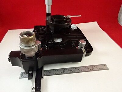 MICROSCOPE PART LEITZ GERMANY SM-LUX TABLE STAGE + CONDENSER  AS IS B#P2-A-99