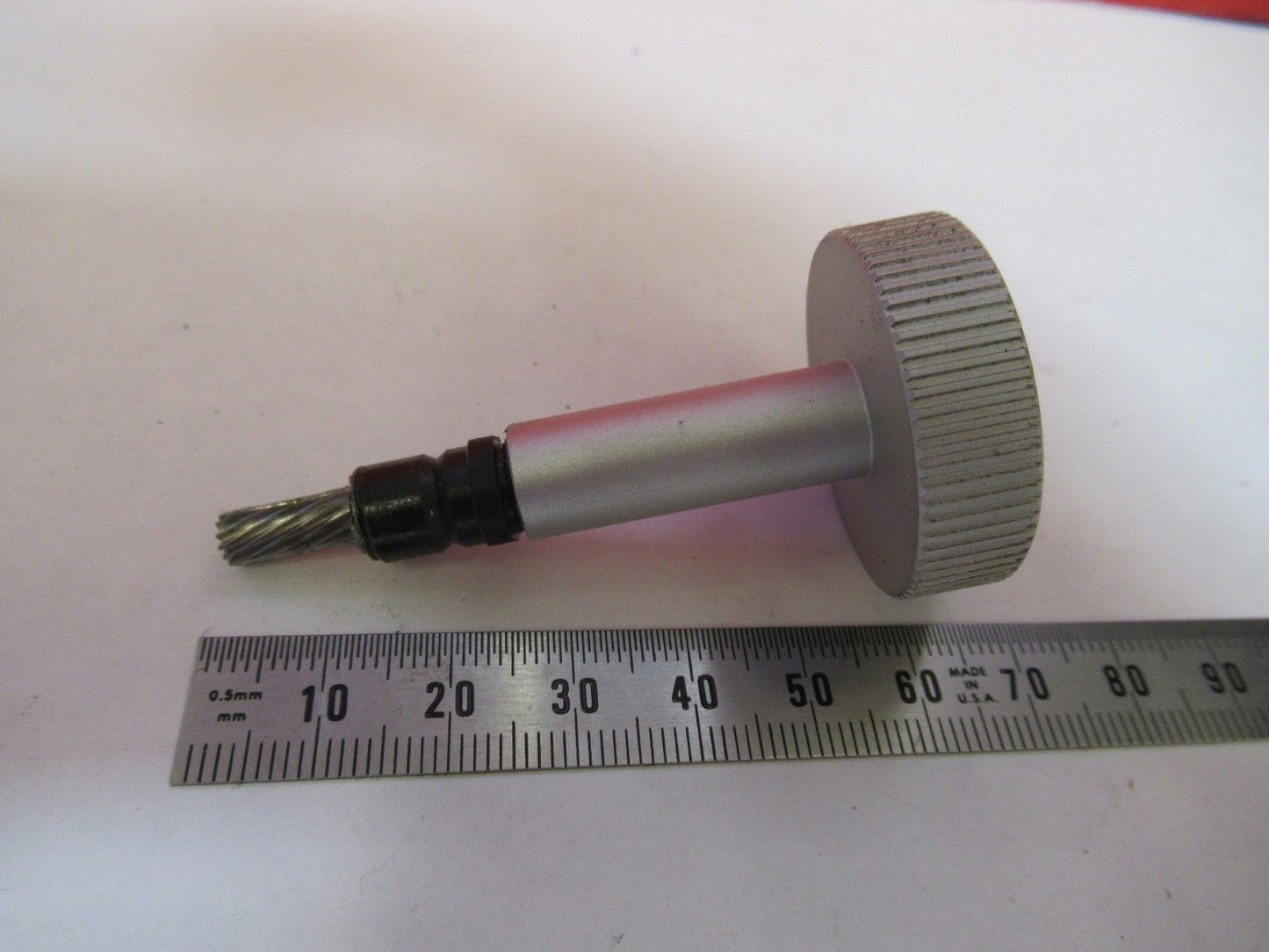 LEICA LEITZ GERMANY DMRB KNOB CONDENSER  MICROSCOPE PART AS PICTURED T5-A-17