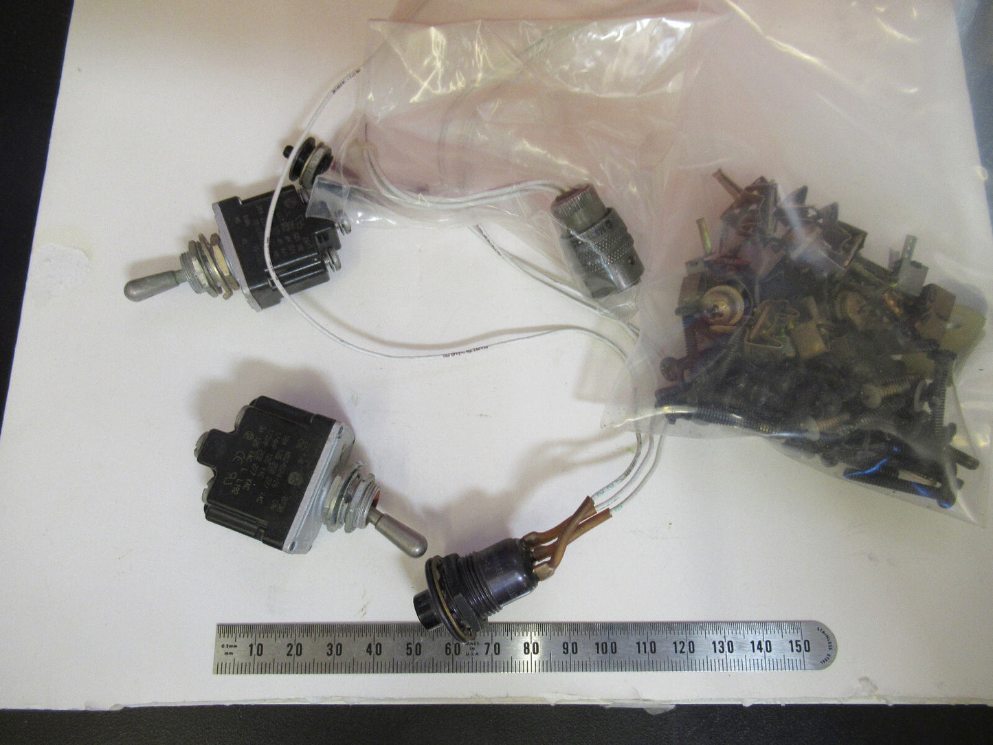 Lot Switches Screws Panel for Bell 206 Aircraft Helicopter