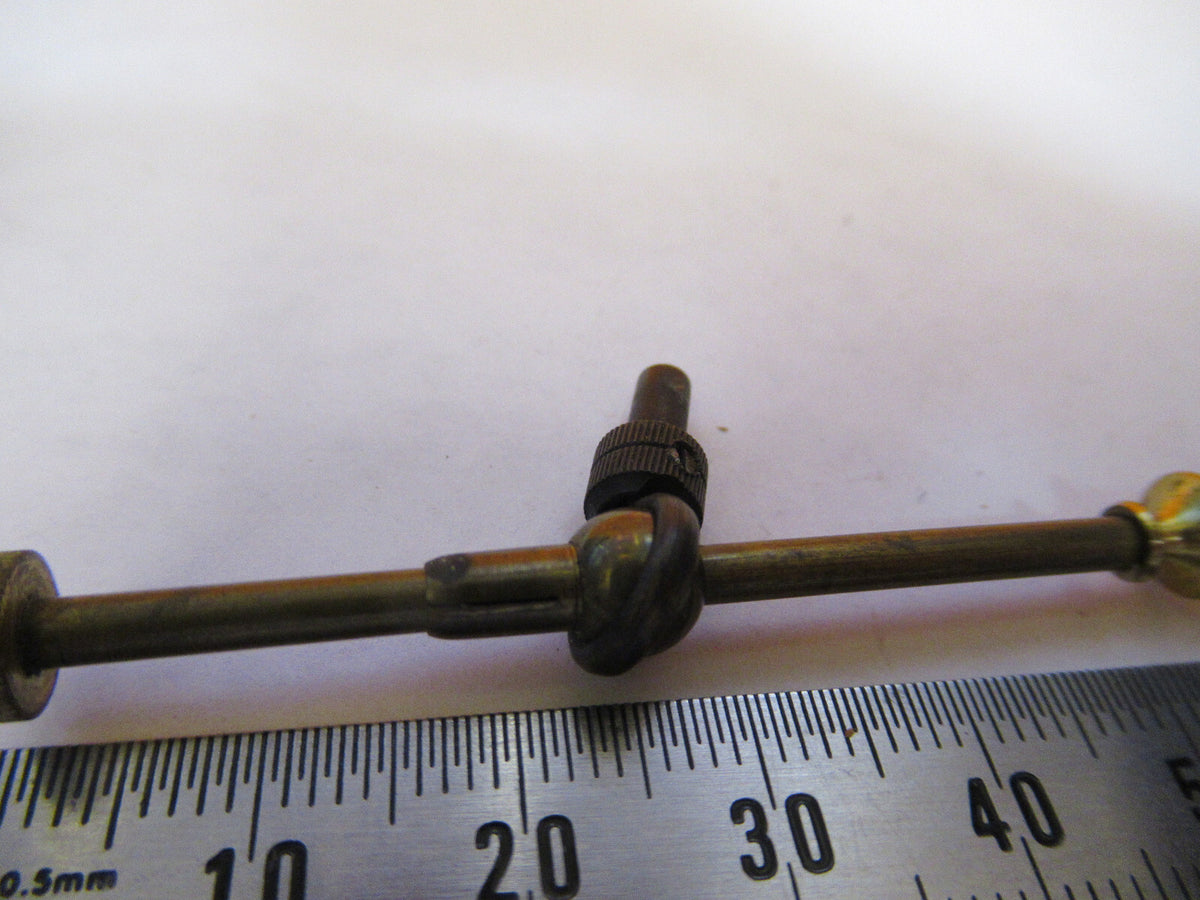 ANTIQUE BRASS ENGLAND RJ BECK SAMPLE HOLDER MICROSCOPE PART AS PICTURED Y2-A-74