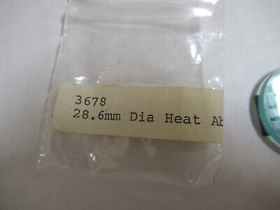 LEITZ GERMANY 28.6mm DIAMETER HEAT ABSORBING FILTER MICROSCOPE PART &12-A-89