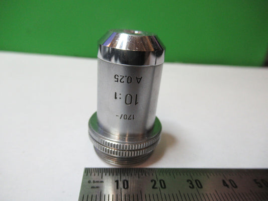 Ernst Leitz Wetzlar Objective 10X /170 Optics Microscope Part