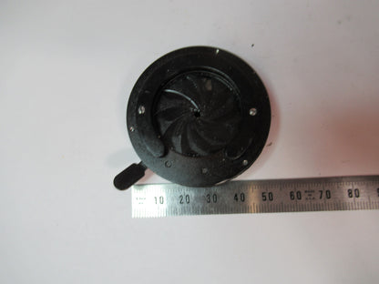 BAUSCH LOMB ANTIQUE DIAPHRAGM IRIS BRASS MICROSCOPE PART AS PICTURED  S3-B-91