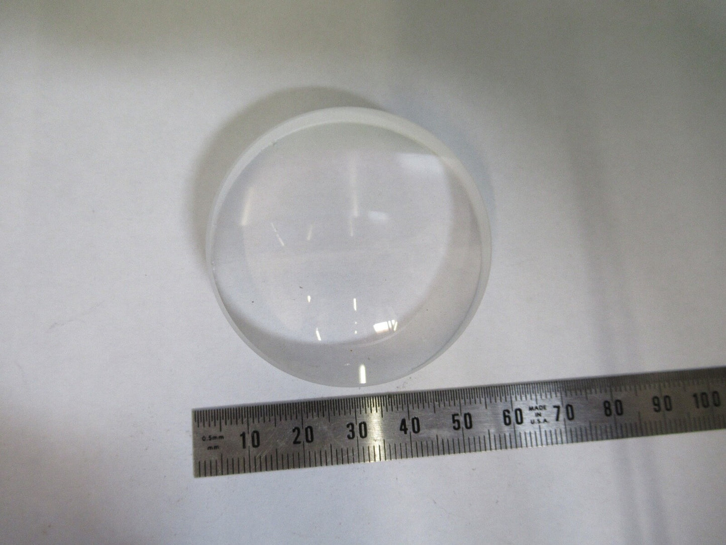 OPTICAL 50mm DIAMETER CONVEX CONCAVE  THICK LENS LASER OPTIC AS PICTURED Q7-B-50