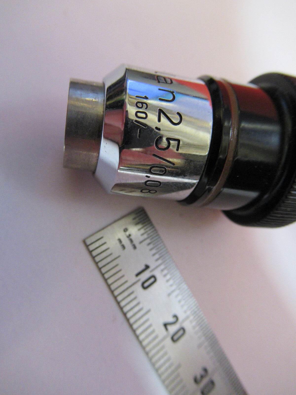 ZEISS GERMANY 2.5X /160 OBJECTIVE MICROSCOPE PART AS PICTURED F8-C-28