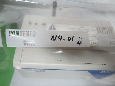 MICROSCOPE INSPECTION VIDEO CAMERA CCD JVC TK-870U AS IS OPTICS  BIN#N4-01