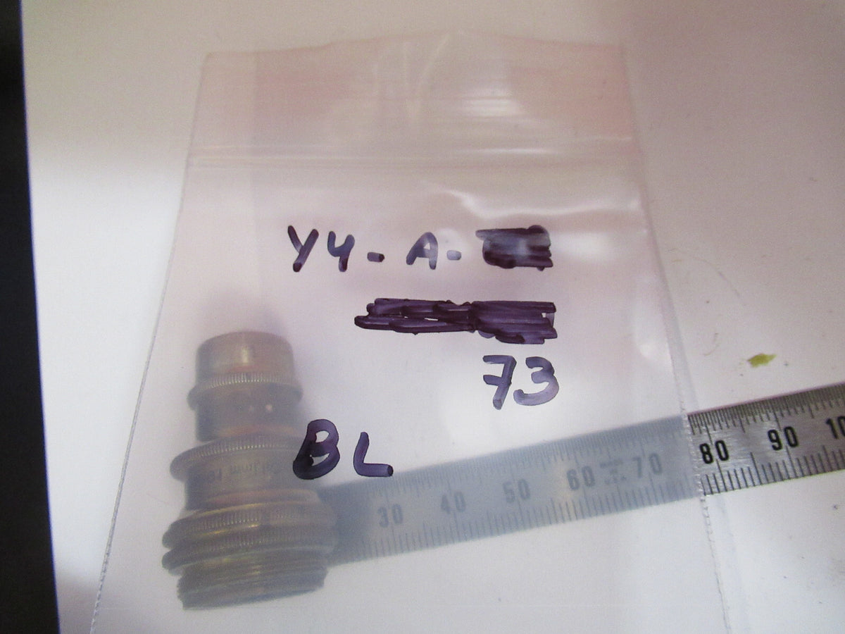 ANTIQUE BRASS BAUSCH LOMB 1.9mm OBJECTIVE MICROSCOPE PART AS PICTURED Y4-A-73