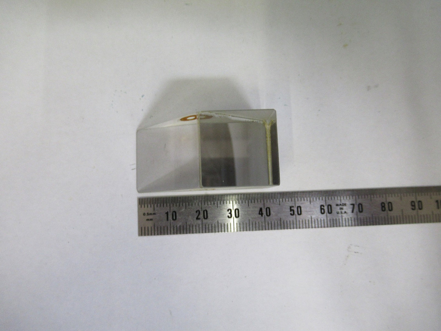 ANTIQUE BAUSCH LOMB GLASS PRISM OPTICS MICROSCOPE PART AS PICTURED  V3-A-55