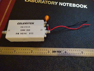 RF MICROWAVE FREQUENCY AMPLIFIER GHz CSA-870126 CELERITEK AS IS BIN#X9-97