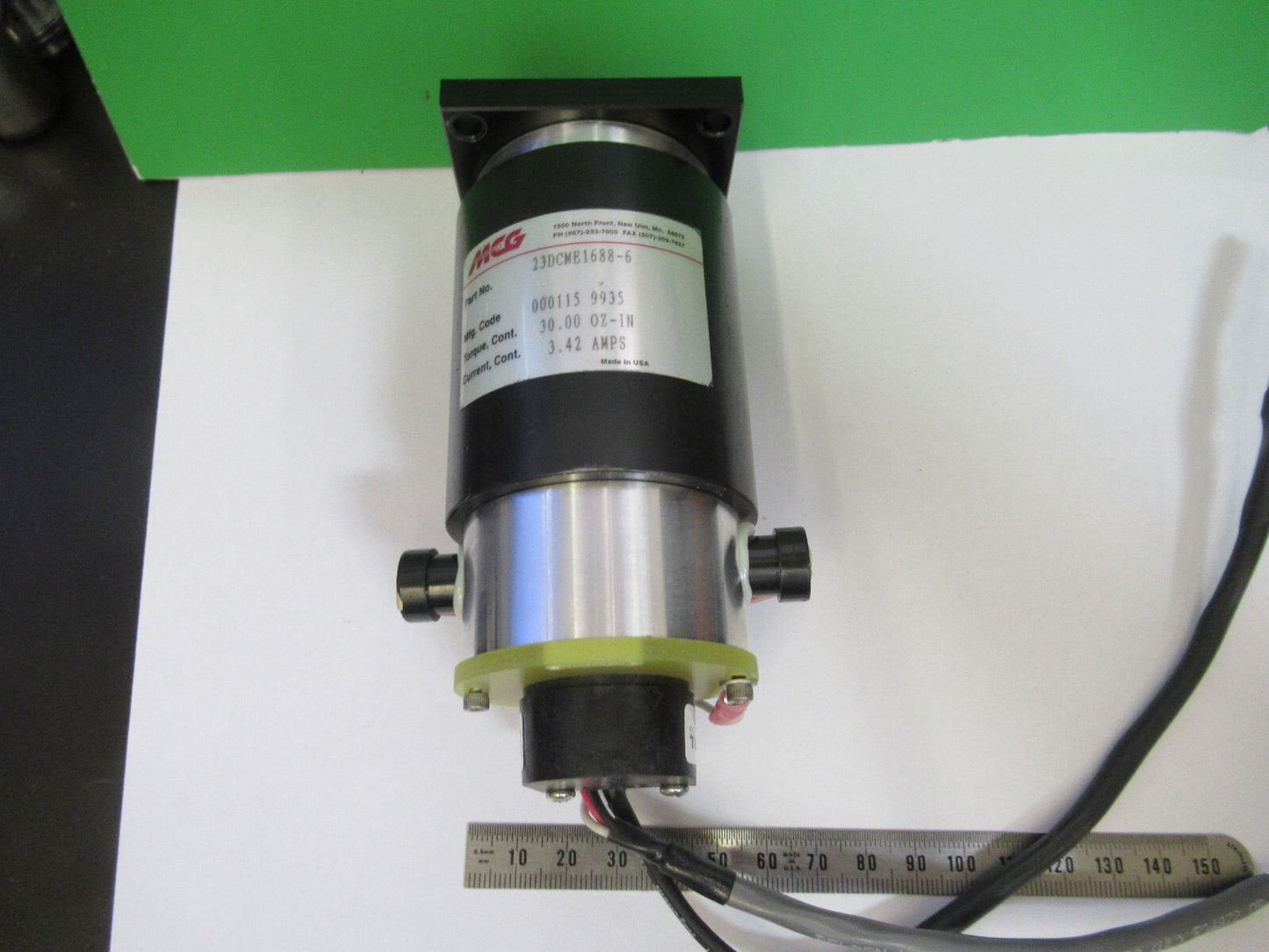 MCG DC MOTOR 23DCMG16688-6 STEP TORQUE MECHATRONICS AS PICTURED H2-A-45